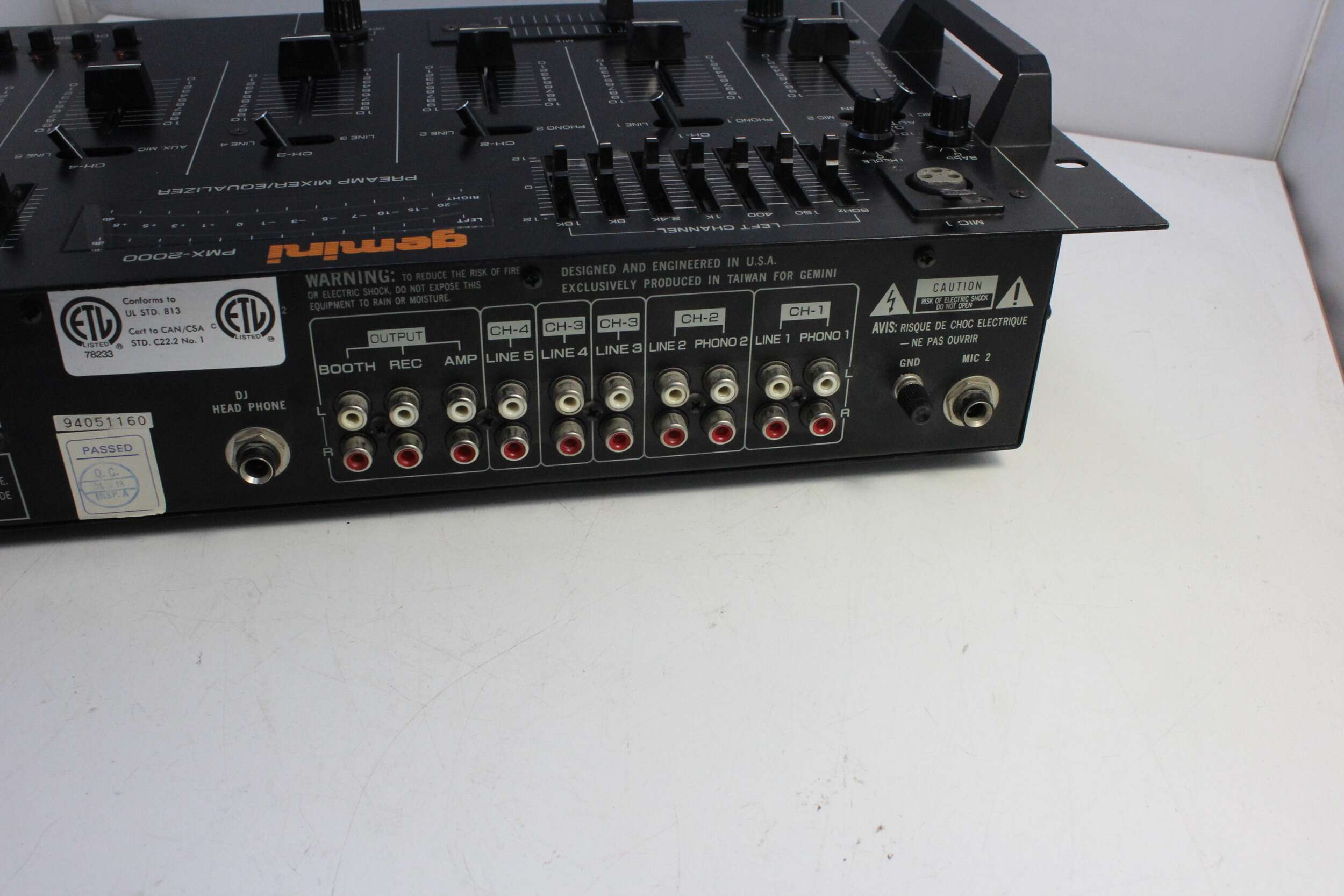 Gemini Preamp Mixer Equalizer