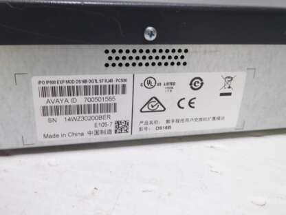 Avaya IPO IP500 Exp Mod DS16B DGTL STRJ45-PCS08 700501585 IP OFFICE 500 - Image 4