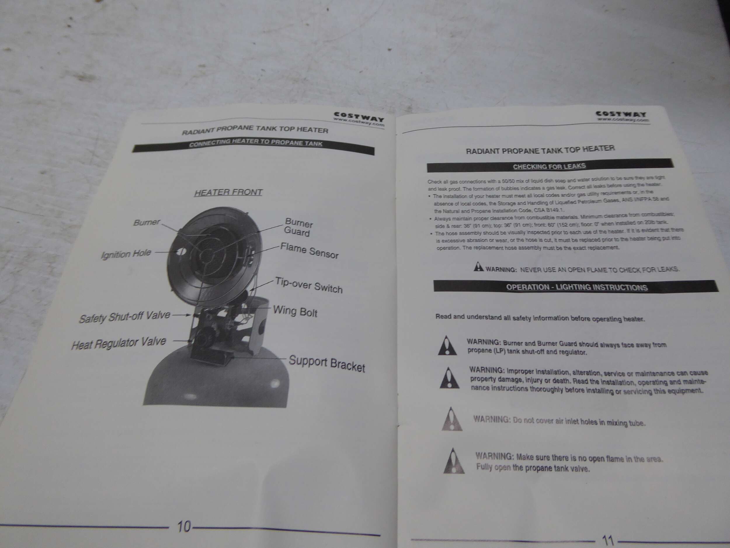 Propane tank top heater EP24192 to repair /Chaufferéservoir au propane