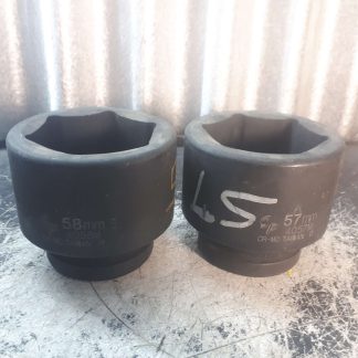 2 x SP Impact Socket 57MM, 58MM - 3/4" Square Drive - 6 POINT