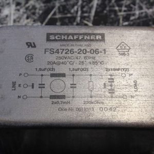 SCHAFFNER Power Line Filter # FS4726-20-06-1