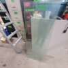 Verre de forme rectangulaire  51 1/4 x 19″ x 1/8″  / rectangular shaped glass