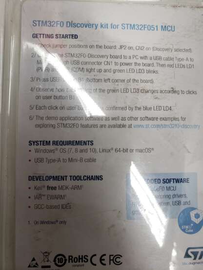 STM32F0 discovery kit for STM32F051 MCU - Image 4