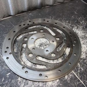 Engrenage / gear de moto en acier 11-1/2'' x 3/16'' pour projet DIY / Industriel