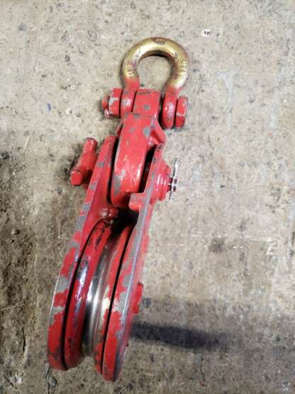 McKISSICK LEBUS Snatch Block Pulley 5 inch - 6 tons - 3/8'' to 1/2'' (BLK L-5-S 599533) - Image 3