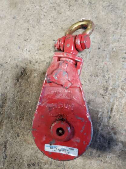 McKISSICK LEBUS Snatch Block Pulley 5 inch - 6 tons - 3/8'' to 1/2'' (BLK L-5-S 599533)