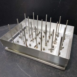 Égouttoir en acier inoxydable pour éprouvettes de laboratoire