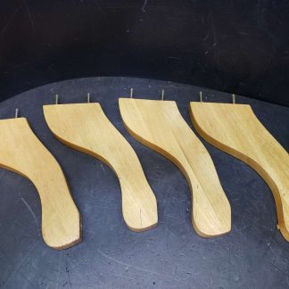 4 pattes - pieds de meuble en bois 12''