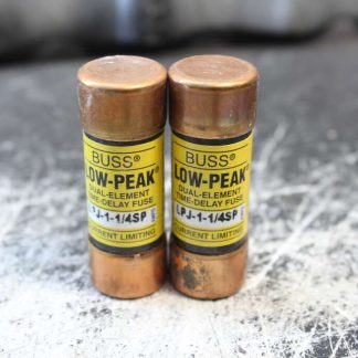 Lot of 2 COOPER BUSSMANN LOW-PEAK Fuses # LPJ-1-1/4SP