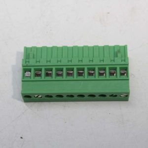 Phoenix Combicon connector, screw terminal, 10pos, 90º, 5mm pitch