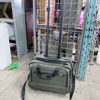 Sacoche roulante pour ordinateur portable verte