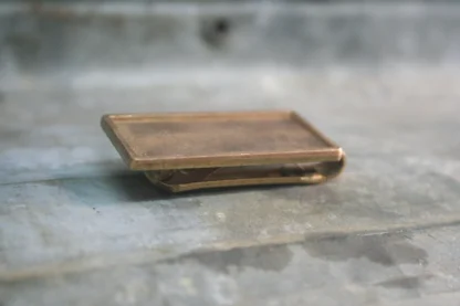 Pince à billet rectangle en laiton – Image 3