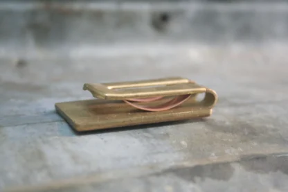 Pince à billet rectangle en laiton – Image 4
