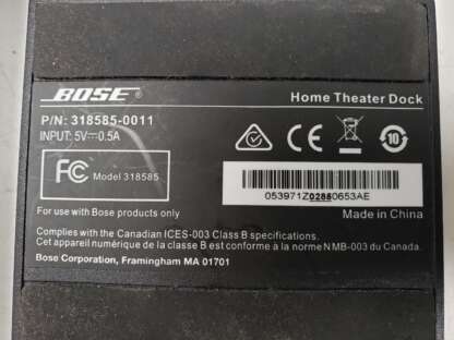 Bose Ipod Dock Home Theater Model 318585-0011 - Image 3