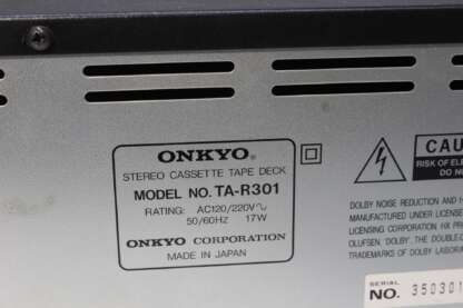Stereo lecteur Cassette Tape Deck ONKYO – Image 3