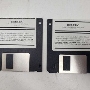 Vintage 1994 Heretic PC Game 3.5" Disk