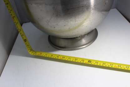 Très grande cuve en acier inoxydable avec poignées et fond percé (pot de plante, etc) – Image 3