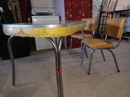 Table de cuisine vintage en formica 1950 – Image 2