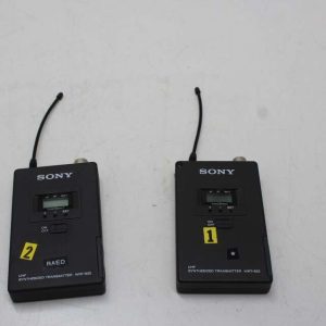 Lot de 2 - SONY UHF synthetised transmitter - Transmetteur sans fil pour système de microphone - wrt822