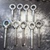 Lot of 9 Lifting Eye Ring Bolts 5/8''