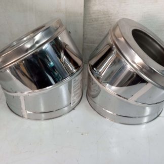 2 coudes 30 degrés - tuyau cheminée isolée 6" (model ALT-SC1 JM6SE3K) - poêle à bois