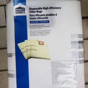 Paquet de 3 sacs pour aspirateur (Dewalt, Shop Vac et Craftsman de 9 à 14 gallons)