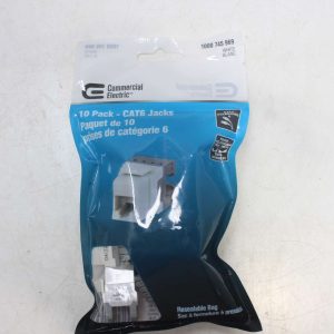 Commercial Electric 10 Pack - CAT6 Jacks
