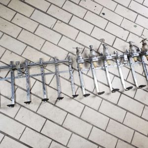 5x vintage gaskell chambers bar no-drip drink taps with meters and 2x sets of support