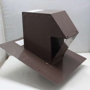 Évent de ventilation extérieur pour conduit 4" en acier brun