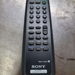 Sony RMT-C107A Remote Control, Black - OEM NOS for PMC107, PMC20 Stereo System