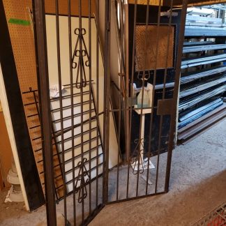 Grille de sécurité - porte patio en métal avec penture 80" x 58"