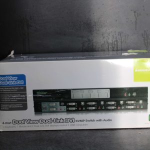 Igogear 4-Port DualView Dual-Link DVI KVMP Switch with Audio