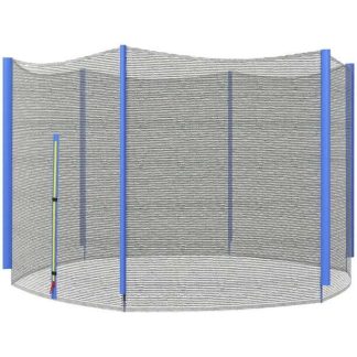 Filet de remplacement pour trampoline de 8 pieds avec entrée zippée
