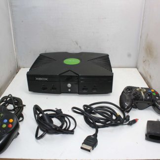 Original Microsoft Xbox Console Bundle. PARTS ONLY (Tray Doesn’t Retract In Console)