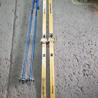 Paire de ski de fond Splitkein avec bâtons