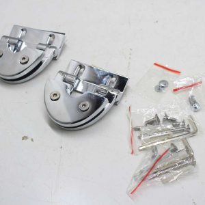 Ensemble de 2 pentures / charnières pour portes en vitre / verre (douche, salle de bain, etc)