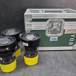 Set of 3 Panasonic DLP Standard Lens Projection Zoom 1.8-2.5 XGA PLENS1824 with Roadcase