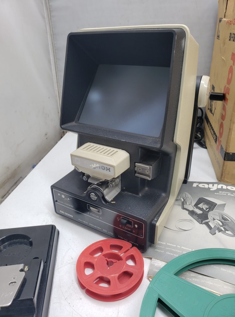 Vintage Raynox RS-3000 -8mm/ Super 8 Film Editor- Complete In Box With Manual