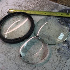 3 lentilles en verre pour projet