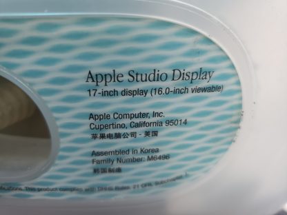 Apple Studio Display 17" display - CRT, cathodique MAC (M6496) – Image 2