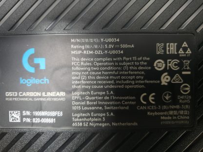 Clavier d'ordinateur USB RGB mécanique - mechanical gaming keyboard LOGITECH G513 - Image 4