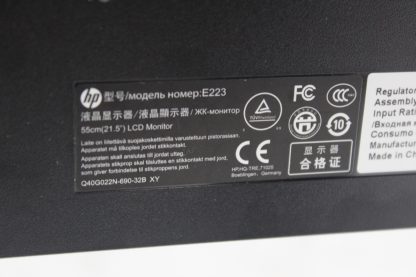 Moniteur HP EliteDisplay E223 21.5'' IPS HDMI DVI 1080p – Image 4