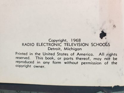 Livre - manuel vintage RETS - Radio Electronic Television School (1968) – Image 9