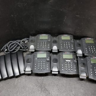 Lot of 6x POLYCOM VVX 301 6-Line IP Phone (no power adapter)