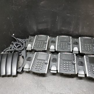 Lot of 6x Polycom VVX 411 IP 12-line VOIP Phone (no power adapter)