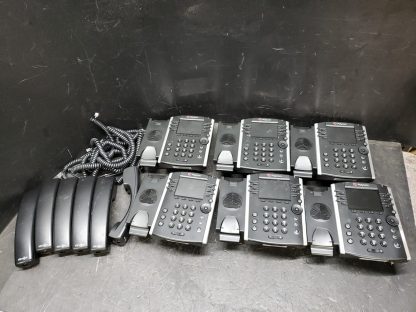 Lot of 6x Polycom VVX 411 IP 12-line VOIP Phone (no power adapter)