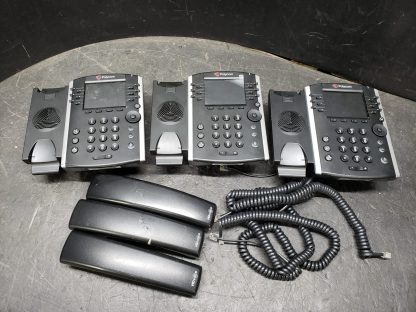 Lot of 3x Polycom VVX 400 IP 12-line IP Phone (no power adapter)