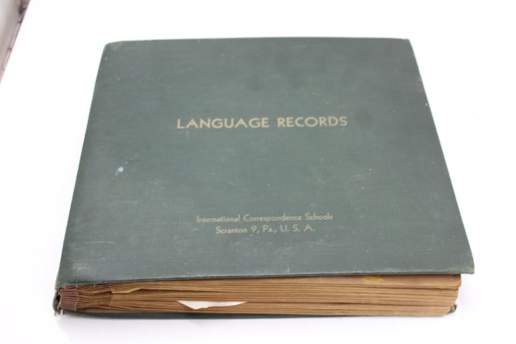 International Correspondence Schools 10” Vinyl English Language Records Lessons