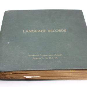 International Correspondence Schools 10” Vinyl English Language Records Lessons