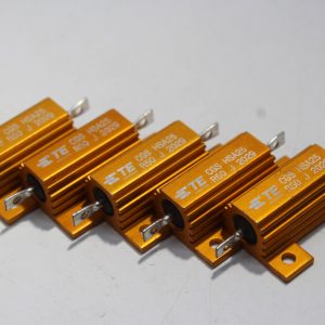 5x TE Connectivity 50 Ohm 25 Watt Wirewound Chassis Mount Power Resistors